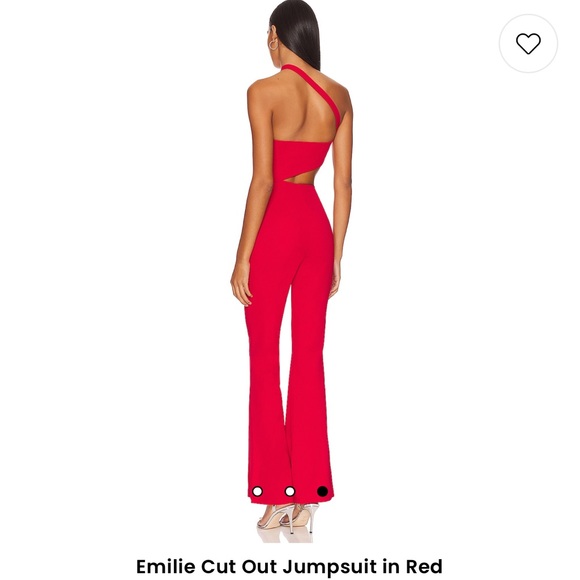 Women’s red jumpsuit - Picture 4 of 5